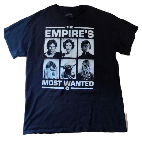 Star Wars Other - Men's Star Wars "The Empire's Most Wanted" Tee Mugshot Photo panels Sz L